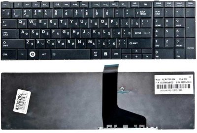 Клавиатура для ноутбука Toshiba Satellite NSK-TV1SU 0R RU чёрная Клавиатура для ноутбука Toshiba Satellite NSK-TV1SU 0R RU чёрная