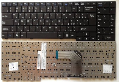 Клавиатура для ноутбука DNS 0139569, ECS MB50 (RU) черная Клавиатура для ноутбука DNS 0139569, ECS MB50 (RU) черная